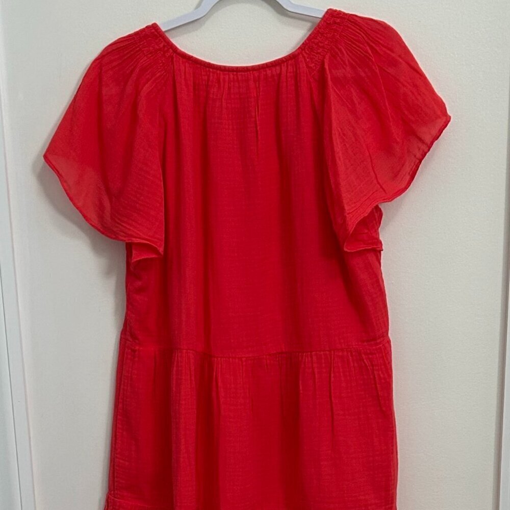 Velvet by Graham & Spencer Fire Red Eleanor Mini Dress Size M NWT - Picture 4 of 8